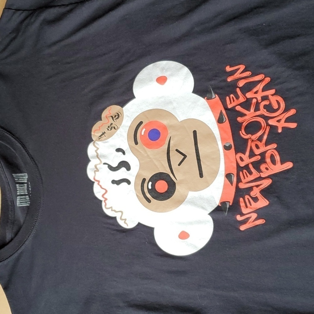 Never Broke Again Black SS tee shirt size Large 100 % cotton